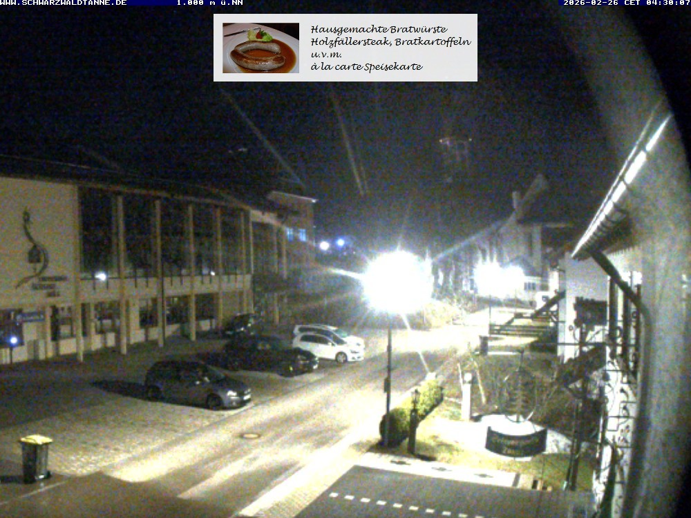 Archived image Webcam View from Guesthouse "Schwarzwaldtanne"