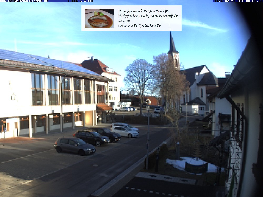 Archived image Webcam View from Guesthouse "Schwarzwaldtanne"