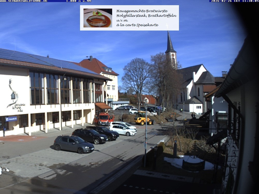 Archived image Webcam View from Guesthouse "Schwarzwaldtanne"