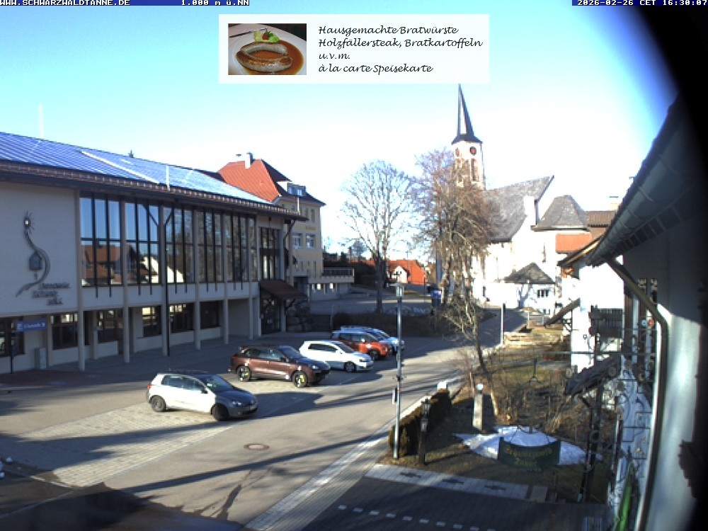 Archived image Webcam View from Guesthouse "Schwarzwaldtanne"