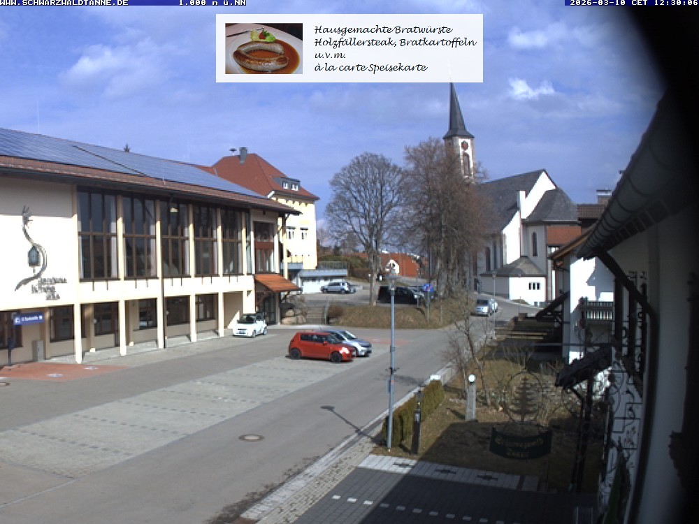 Archiv Foto Webcam Schönwald: Blick vom Gasthof Schwarzwaldtanne