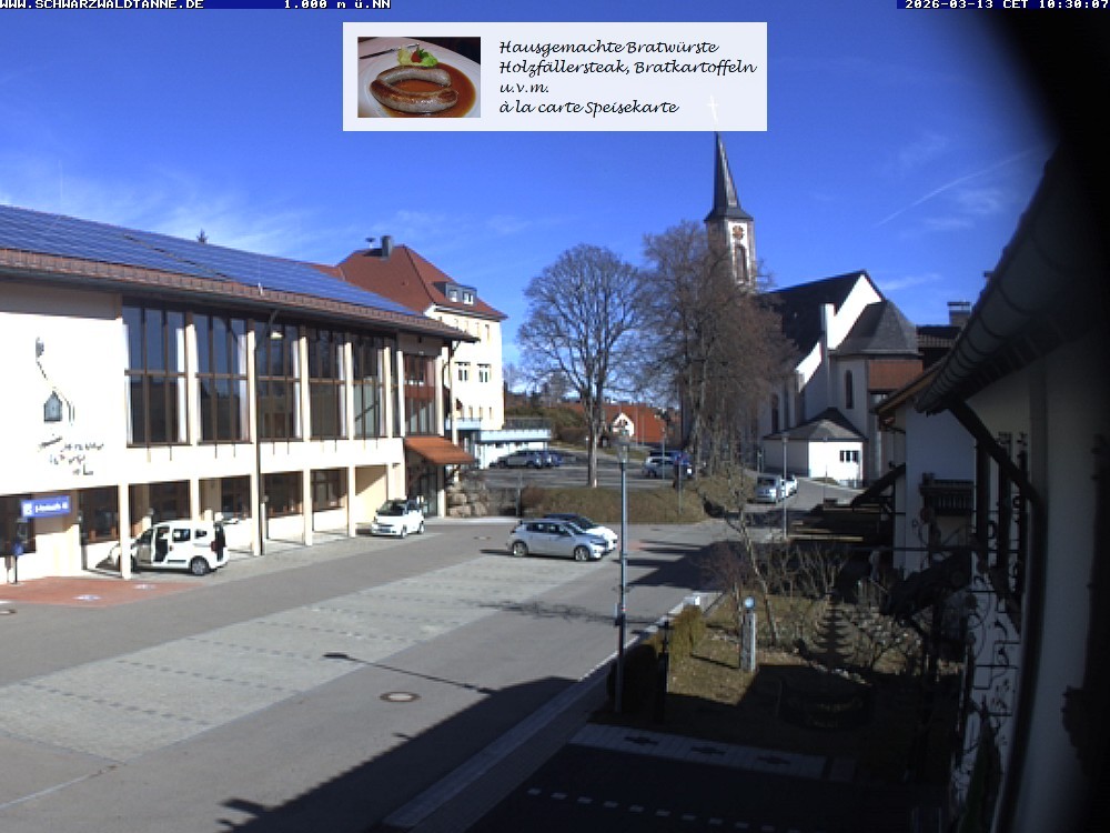 Archiv Foto Webcam Schönwald: Blick vom Gasthof Schwarzwaldtanne