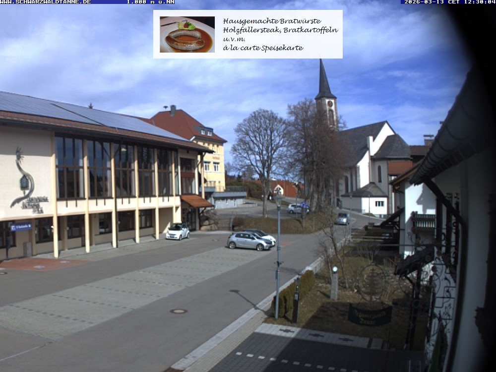 Archiv Foto Webcam Schönwald: Blick vom Gasthof Schwarzwaldtanne