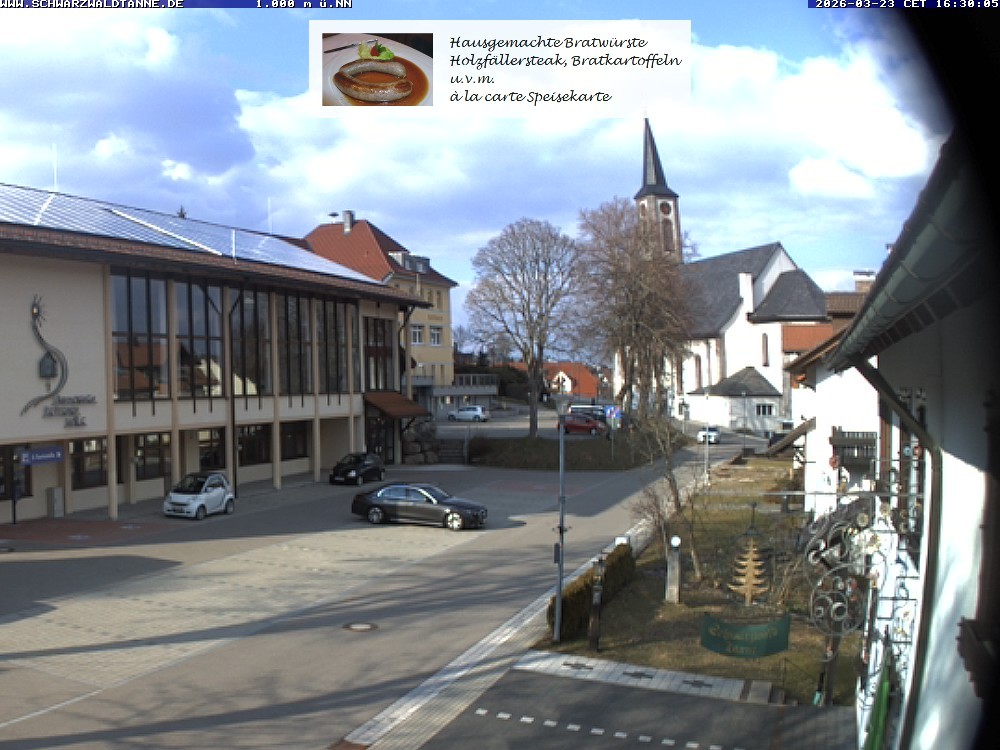 Archiv Foto Webcam Schönwald: Blick vom Gasthof Schwarzwaldtanne