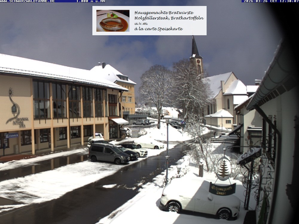 Archived image Webcam View from Guesthouse "Schwarzwaldtanne"