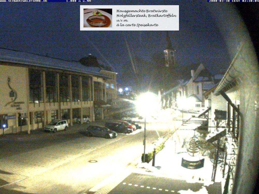 Archiv Foto Webcam Schönwald: Blick vom Gasthof Schwarzwaldtanne