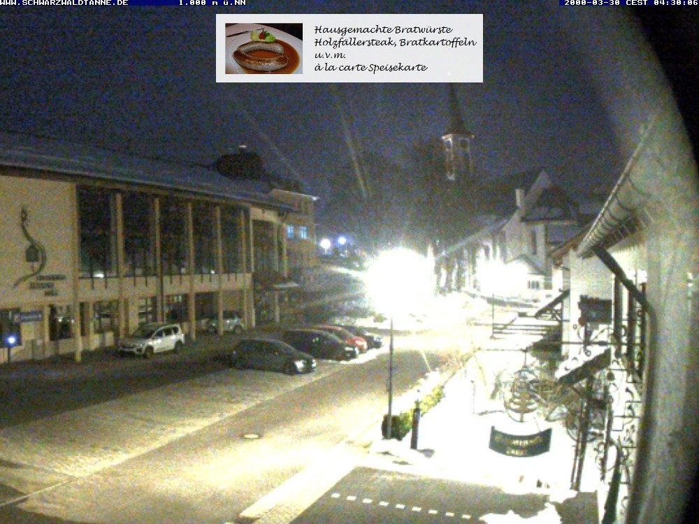 Archiv Foto Webcam Schönwald: Blick vom Gasthof Schwarzwaldtanne