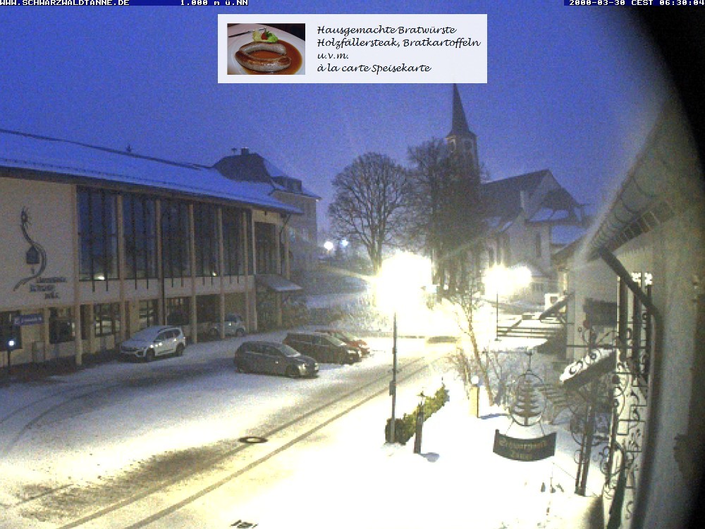 Archiv Foto Webcam Schönwald: Blick vom Gasthof Schwarzwaldtanne