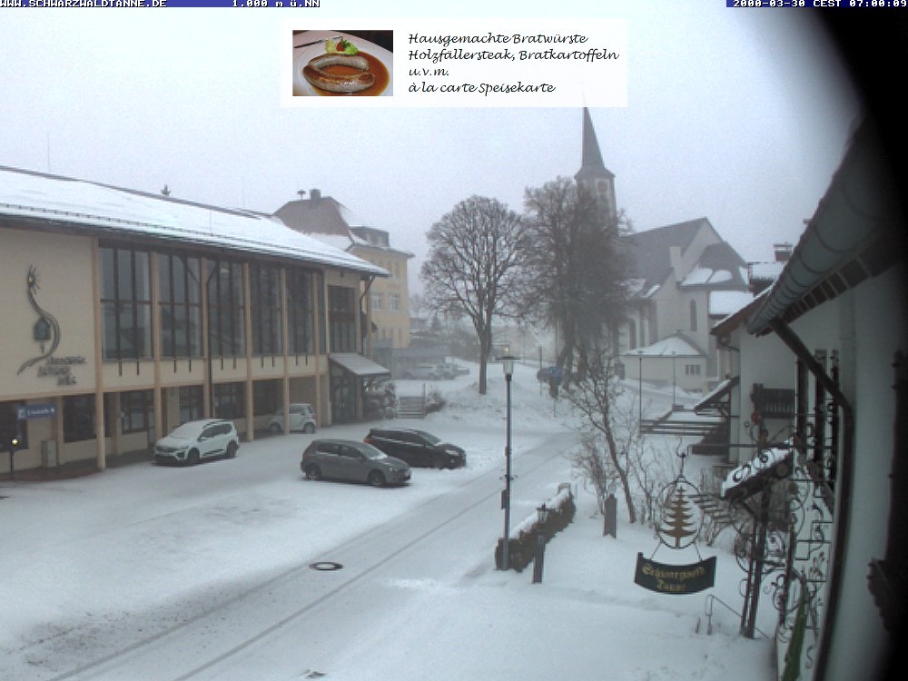 Archiv Foto Webcam Schönwald: Blick vom Gasthof Schwarzwaldtanne