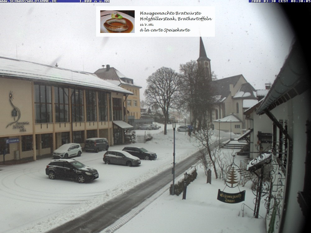 Archiv Foto Webcam Schönwald: Blick vom Gasthof Schwarzwaldtanne
