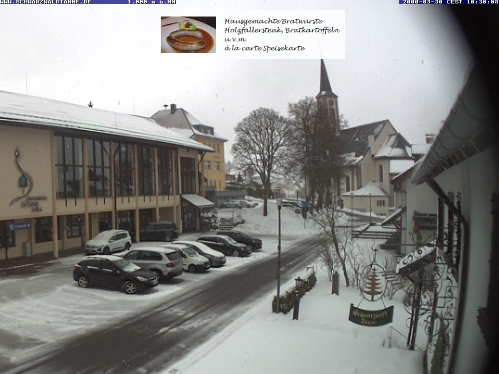 Archiv Foto Webcam Schönwald: Blick vom Gasthof Schwarzwaldtanne
