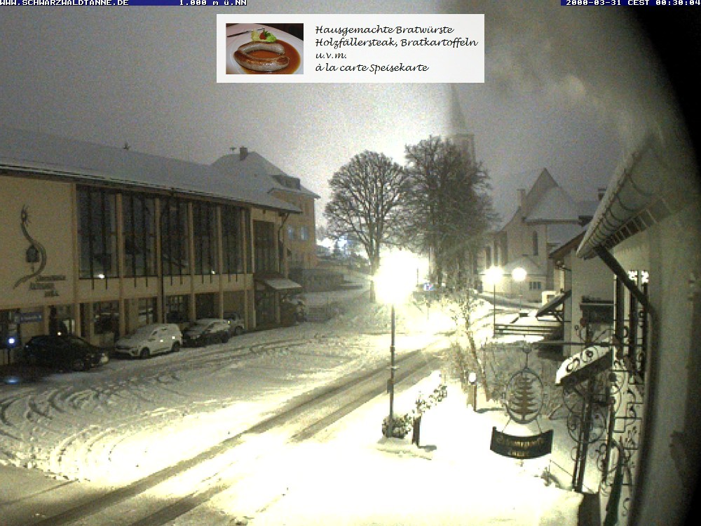 Archiv Foto Webcam Schönwald: Blick vom Gasthof Schwarzwaldtanne