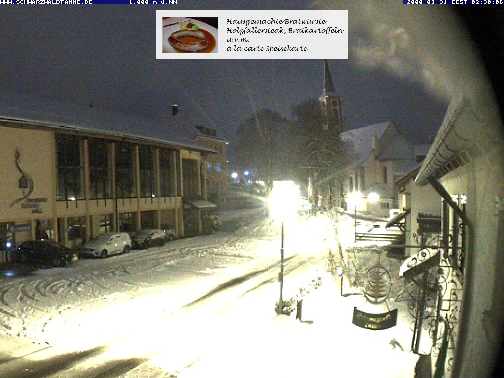Archiv Foto Webcam Schönwald: Blick vom Gasthof Schwarzwaldtanne