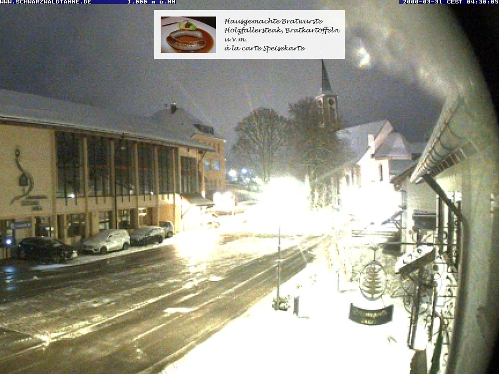 Archiv Foto Webcam Schönwald: Blick vom Gasthof Schwarzwaldtanne