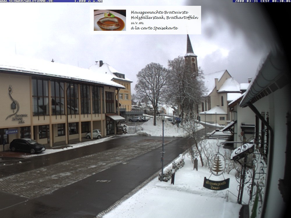 Archiv Foto Webcam Schönwald: Blick vom Gasthof Schwarzwaldtanne
