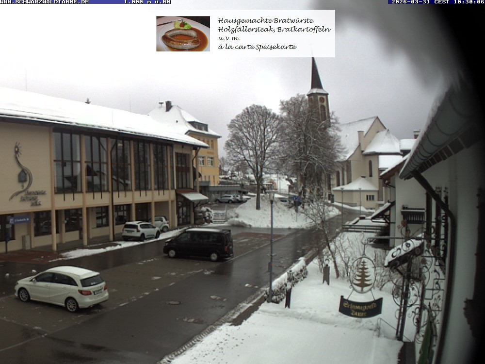 Archiv Foto Webcam Schönwald: Blick vom Gasthof Schwarzwaldtanne