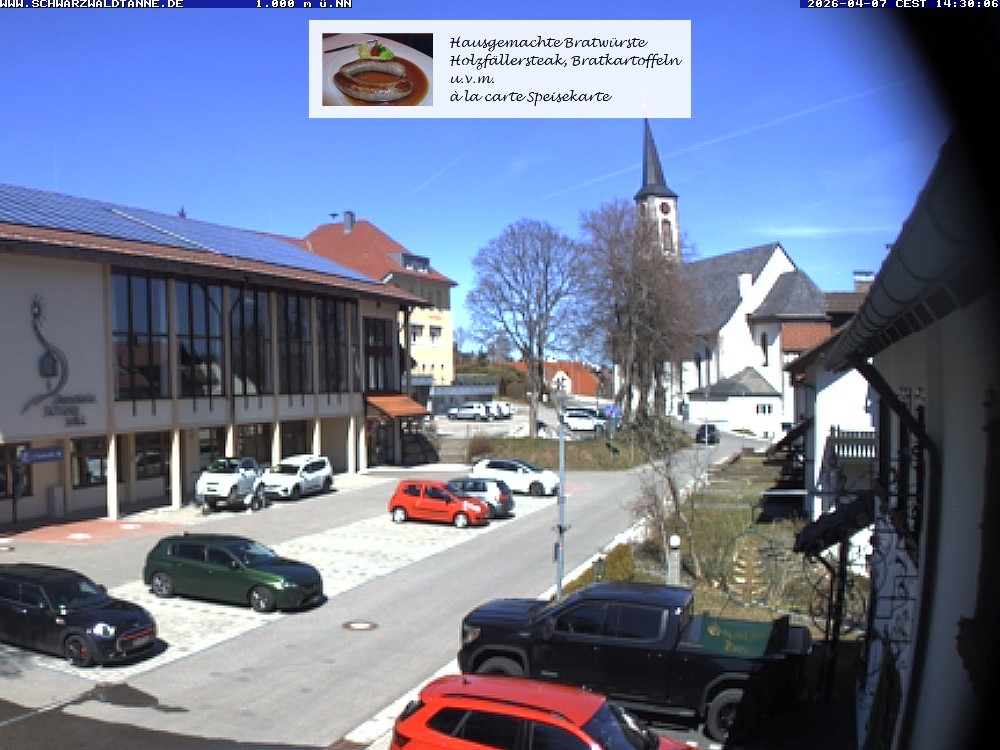 Archiv Foto Webcam Schönwald: Blick vom Gasthof Schwarzwaldtanne