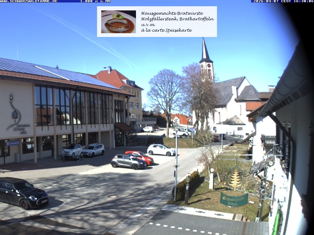 Archiv Foto Webcam Schönwald: Blick vom Gasthof Schwarzwaldtanne