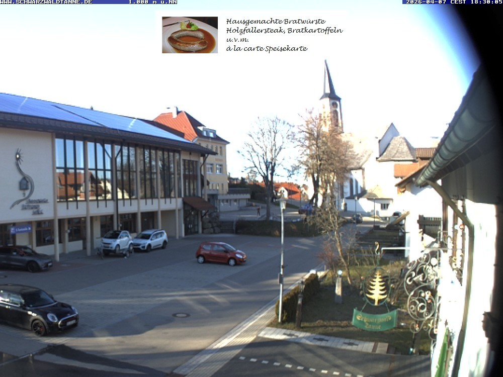 Archiv Foto Webcam Schönwald: Blick vom Gasthof Schwarzwaldtanne
