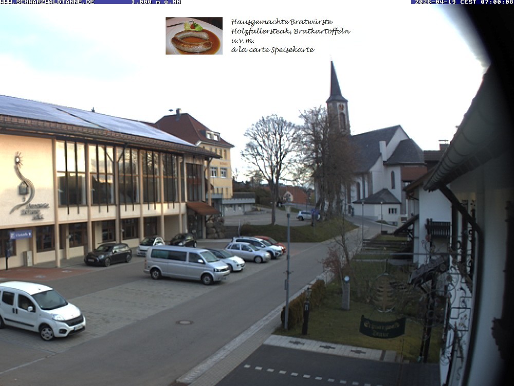 Archived image Webcam View from Guesthouse "Schwarzwaldtanne"