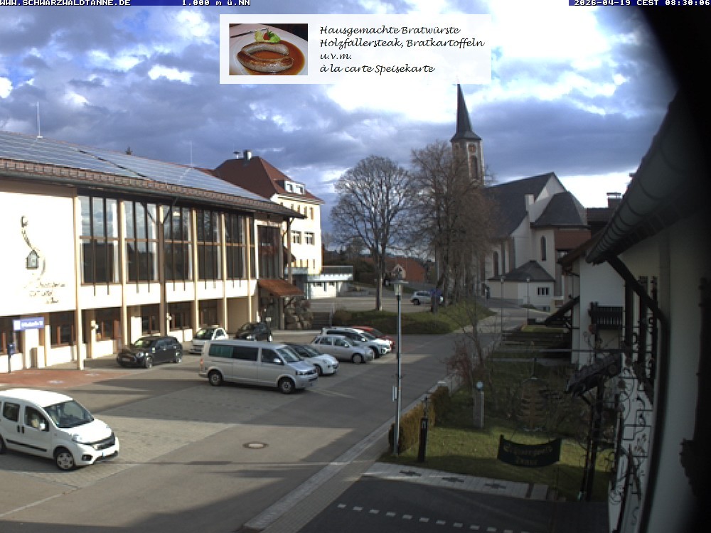 Archived image Webcam View from Guesthouse "Schwarzwaldtanne"
