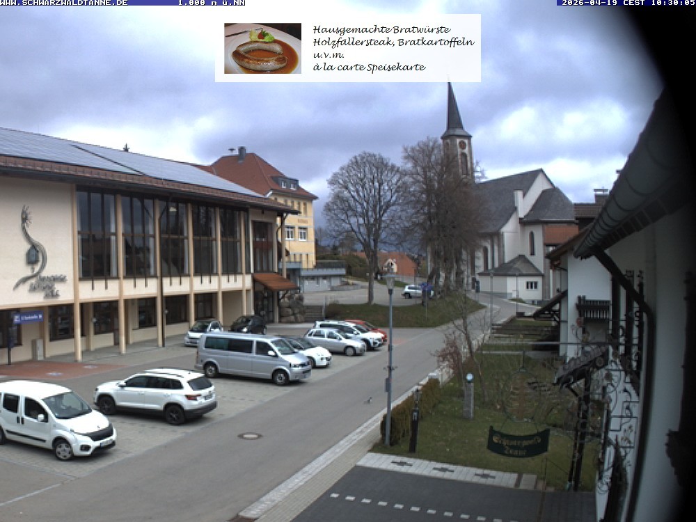 Archived image Webcam View from Guesthouse "Schwarzwaldtanne"