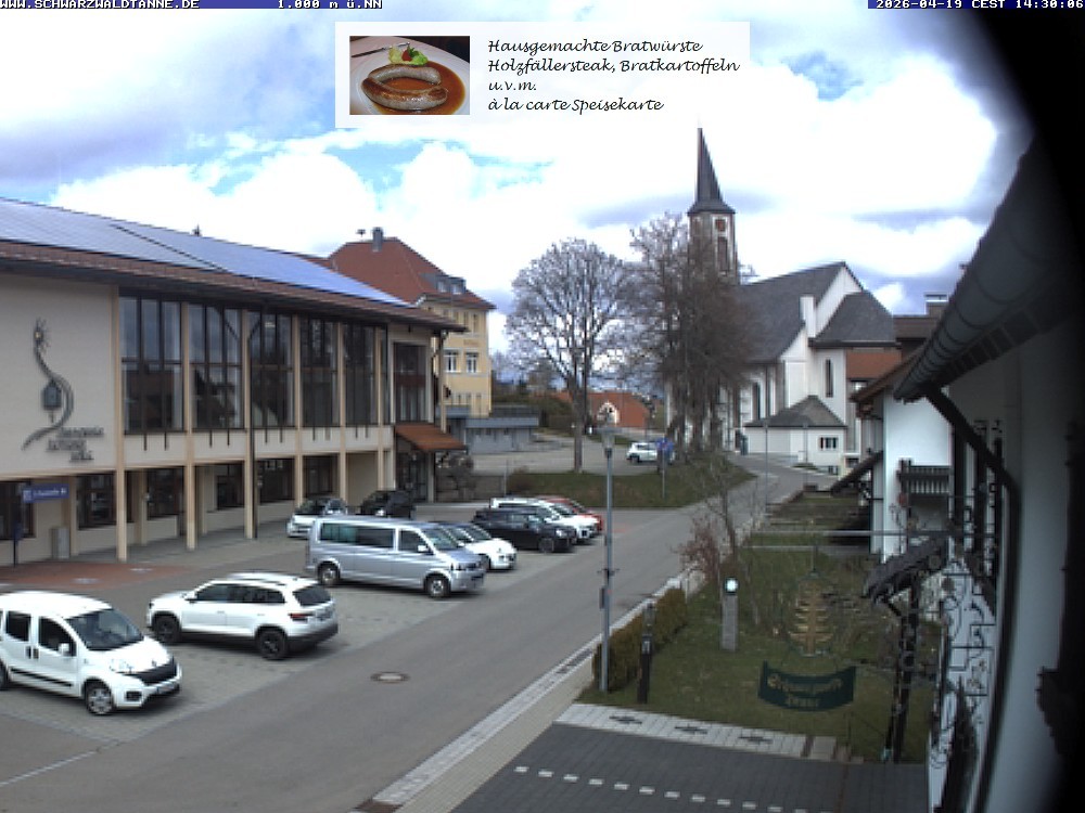 Archived image Webcam View from Guesthouse "Schwarzwaldtanne"