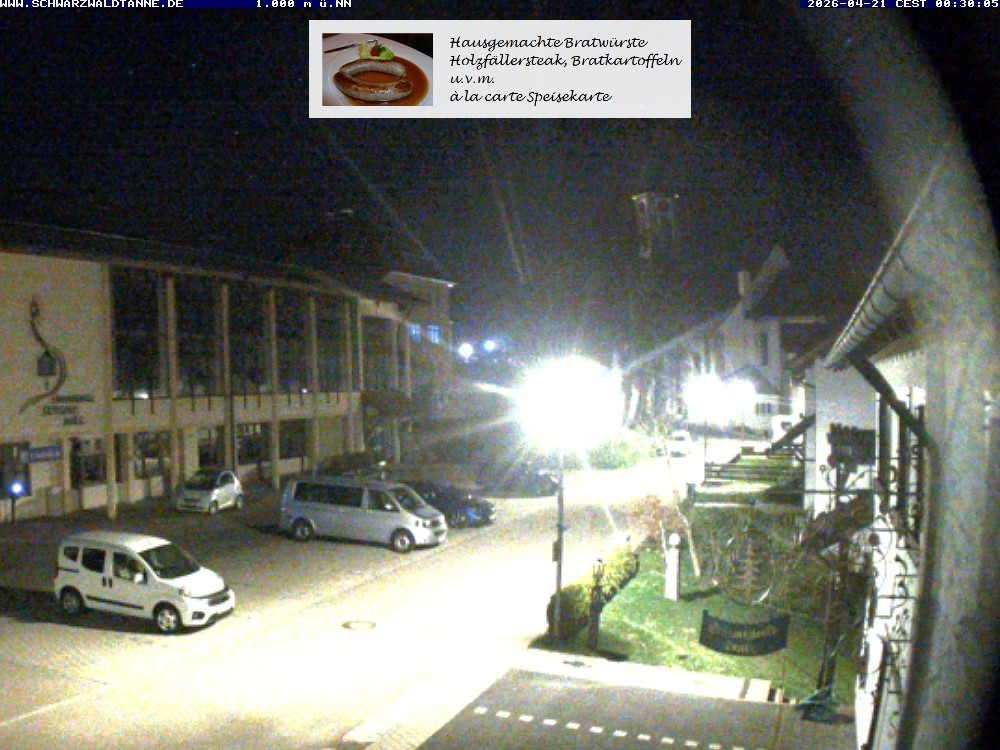 Archiv Foto Webcam Schönwald: Blick vom Gasthof Schwarzwaldtanne