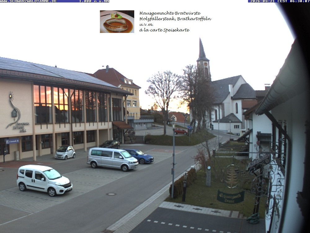 Archiv Foto Webcam Schönwald: Blick vom Gasthof Schwarzwaldtanne