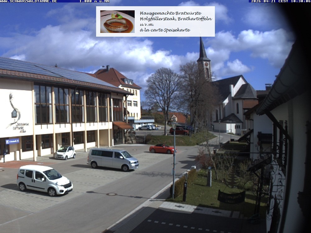 Archiv Foto Webcam Schönwald: Blick vom Gasthof Schwarzwaldtanne