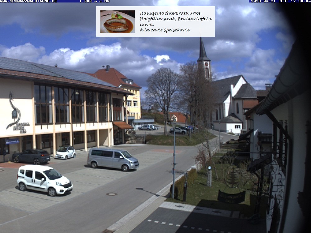 Archiv Foto Webcam Schönwald: Blick vom Gasthof Schwarzwaldtanne