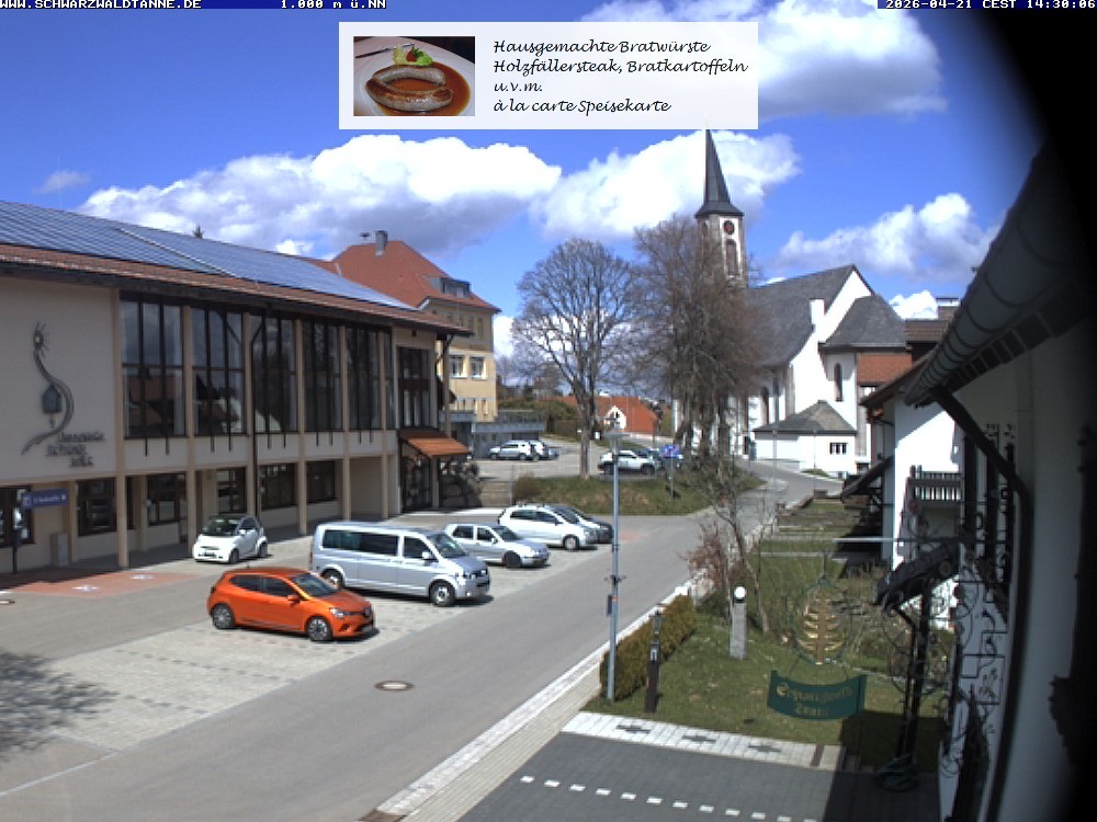 Archiv Foto Webcam Schönwald: Blick vom Gasthof Schwarzwaldtanne