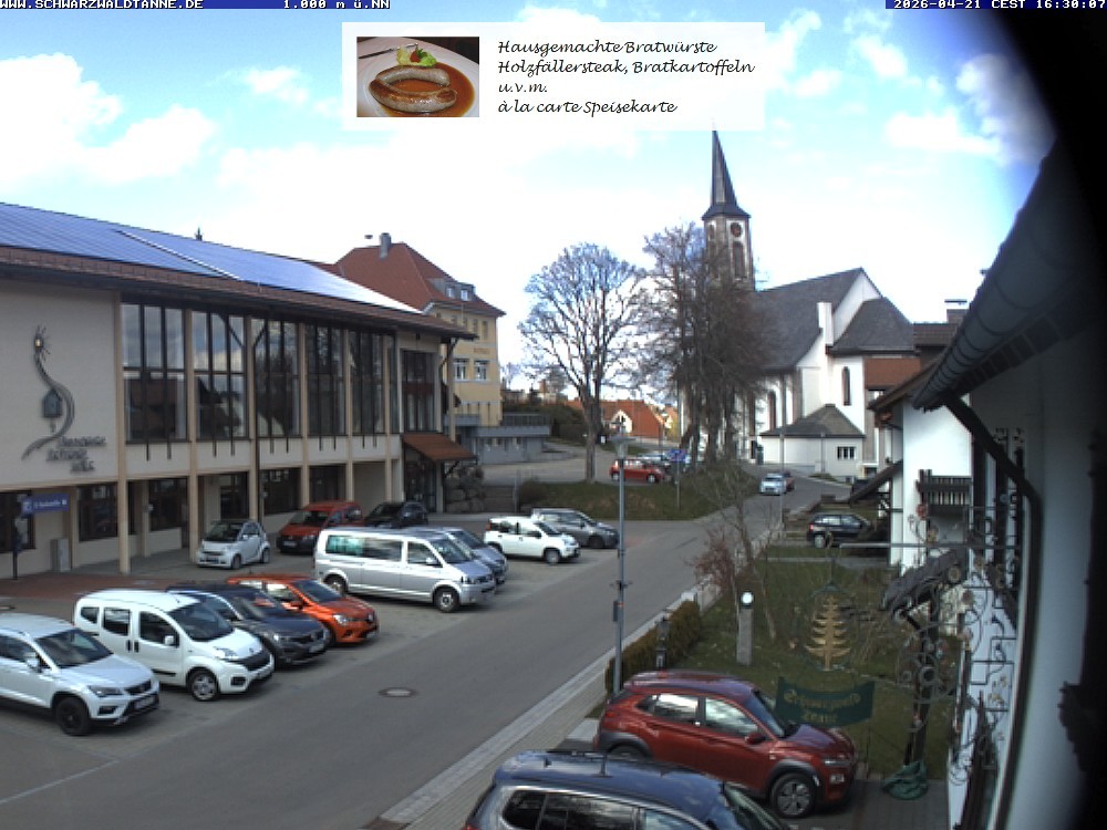 Archiv Foto Webcam Schönwald: Blick vom Gasthof Schwarzwaldtanne