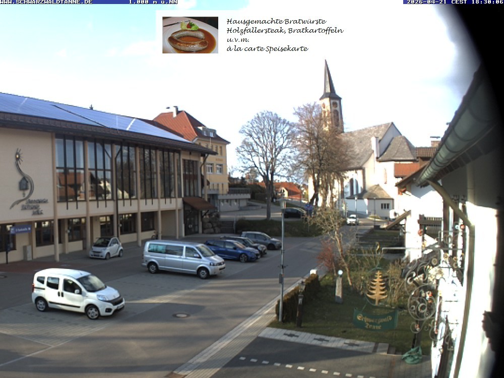 Archived image Webcam View from Guesthouse "Schwarzwaldtanne"