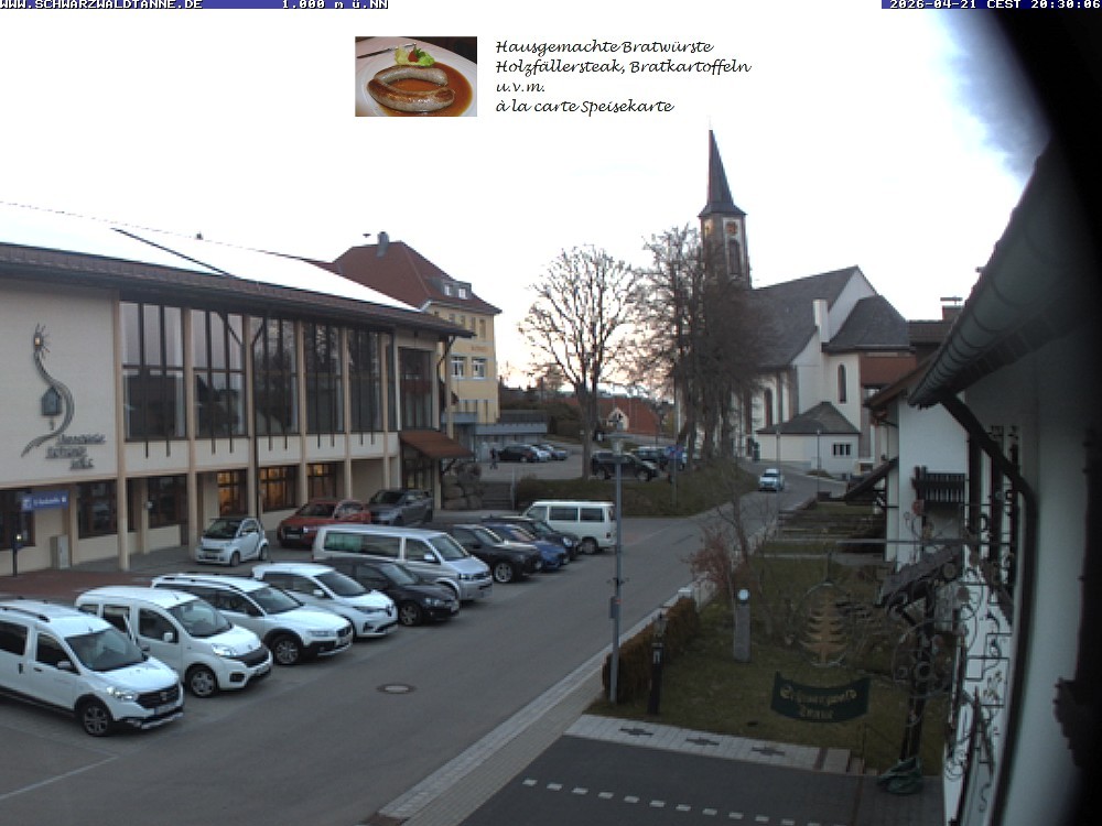 Archived image Webcam View from Guesthouse "Schwarzwaldtanne"