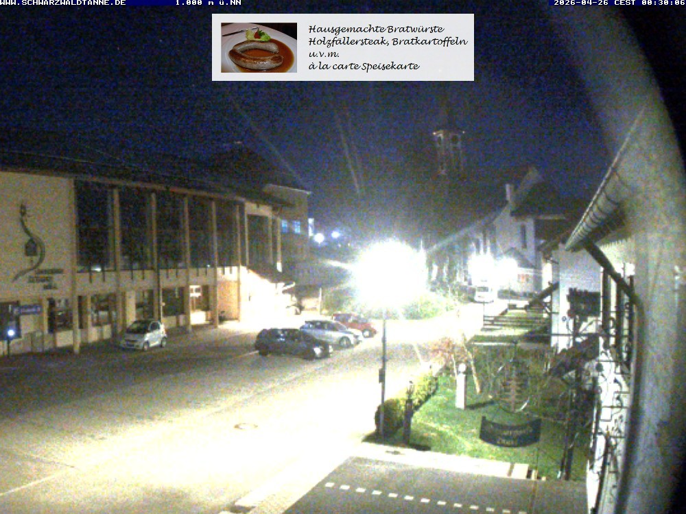 Archiv Foto Webcam Schönwald: Blick vom Gasthof Schwarzwaldtanne