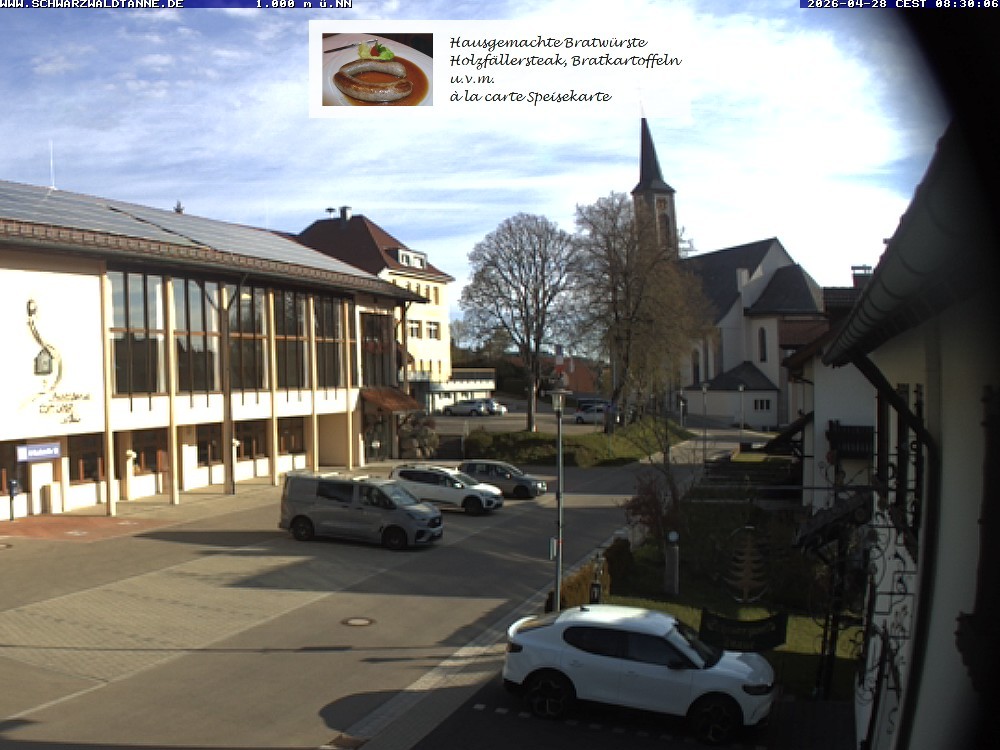 Archiv Foto Webcam Schönwald: Blick vom Gasthof Schwarzwaldtanne