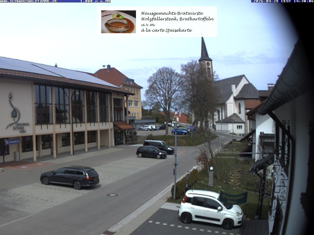 Archiv Foto Webcam Schönwald: Blick vom Gasthof Schwarzwaldtanne