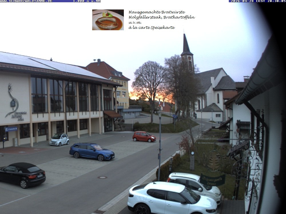 Archiv Foto Webcam Schönwald: Blick vom Gasthof Schwarzwaldtanne