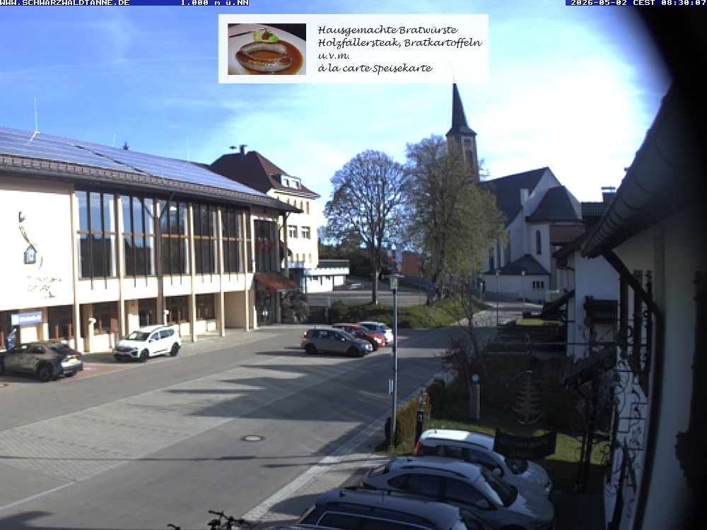 Archiv Foto Webcam Schönwald: Blick vom Gasthof Schwarzwaldtanne