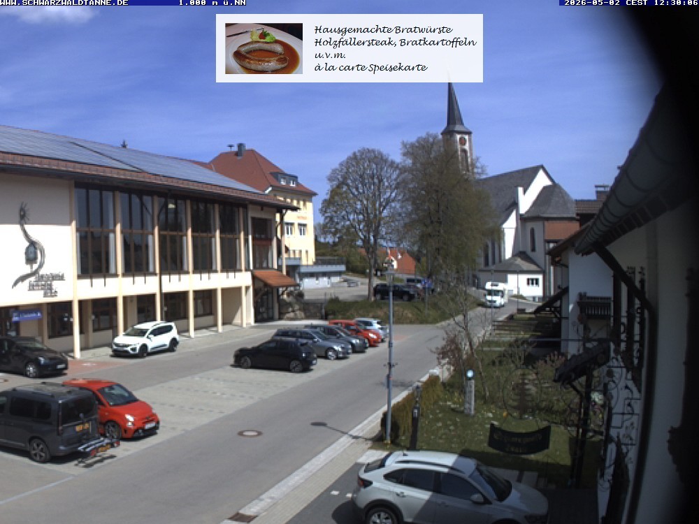 Archived image Webcam View from Guesthouse "Schwarzwaldtanne"