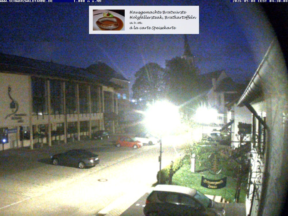 Archived image Webcam View from Guesthouse "Schwarzwaldtanne"