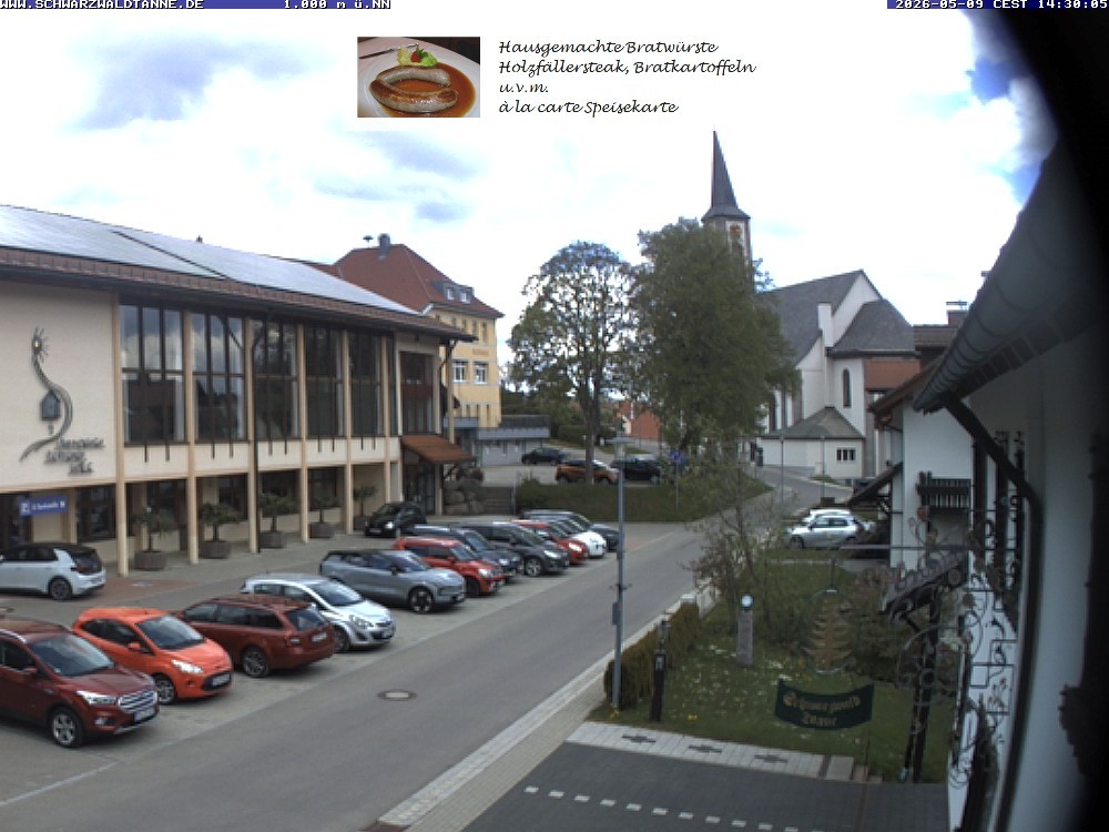Archiv Foto Webcam Schönwald: Blick vom Gasthof Schwarzwaldtanne
