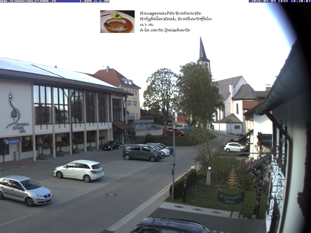 Archiv Foto Webcam Schönwald: Blick vom Gasthof Schwarzwaldtanne
