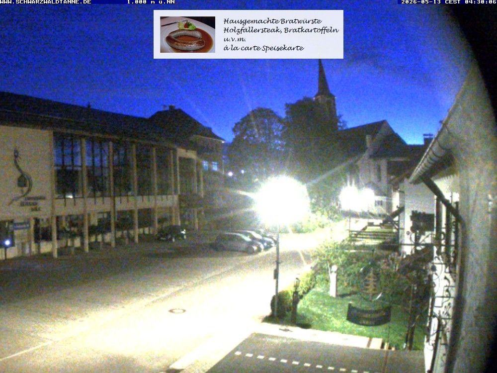 Archiv Foto Webcam Schönwald: Blick vom Gasthof Schwarzwaldtanne