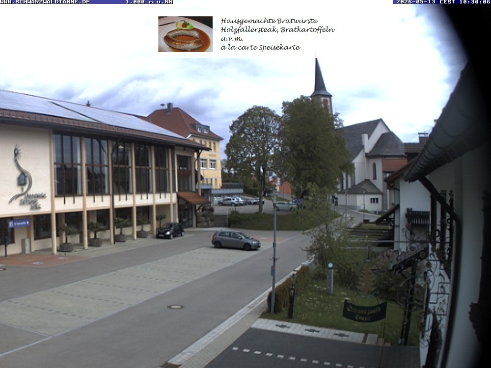 Archiv Foto Webcam Schönwald: Blick vom Gasthof Schwarzwaldtanne