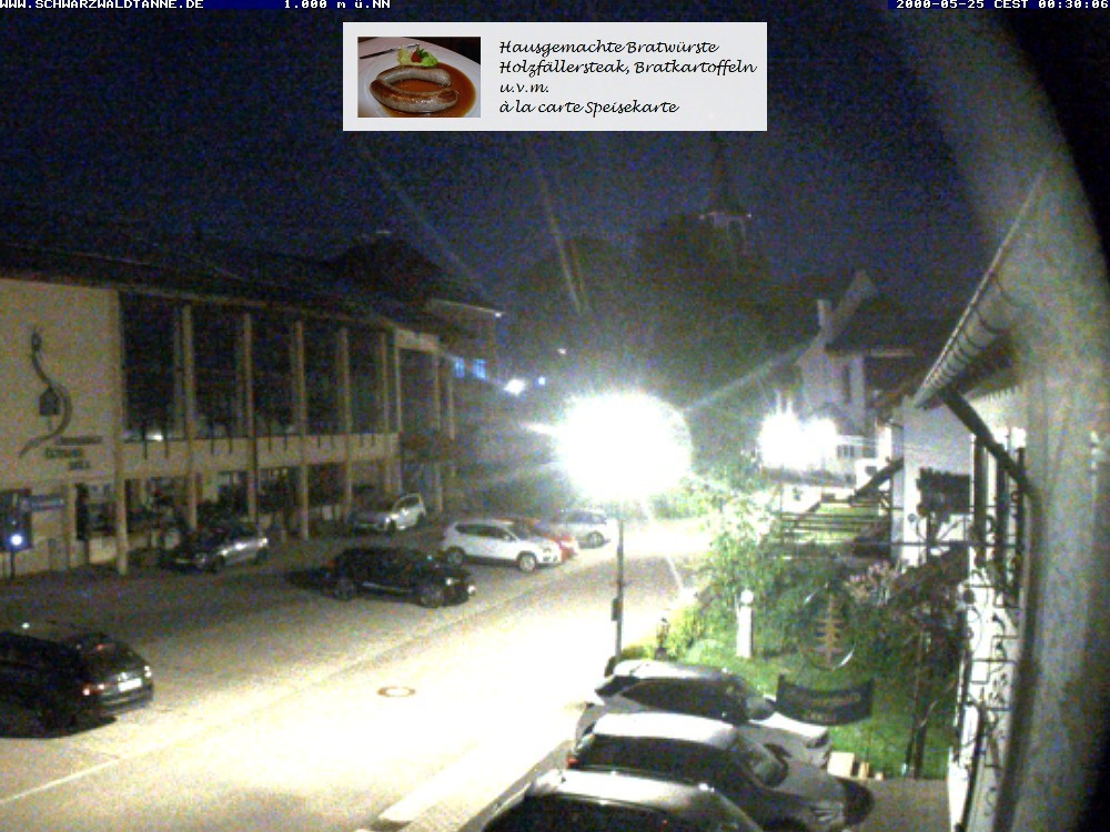 Archived image Webcam View from Guesthouse "Schwarzwaldtanne"