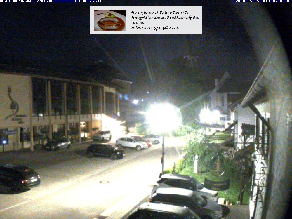 Archived image Webcam View from Guesthouse "Schwarzwaldtanne"