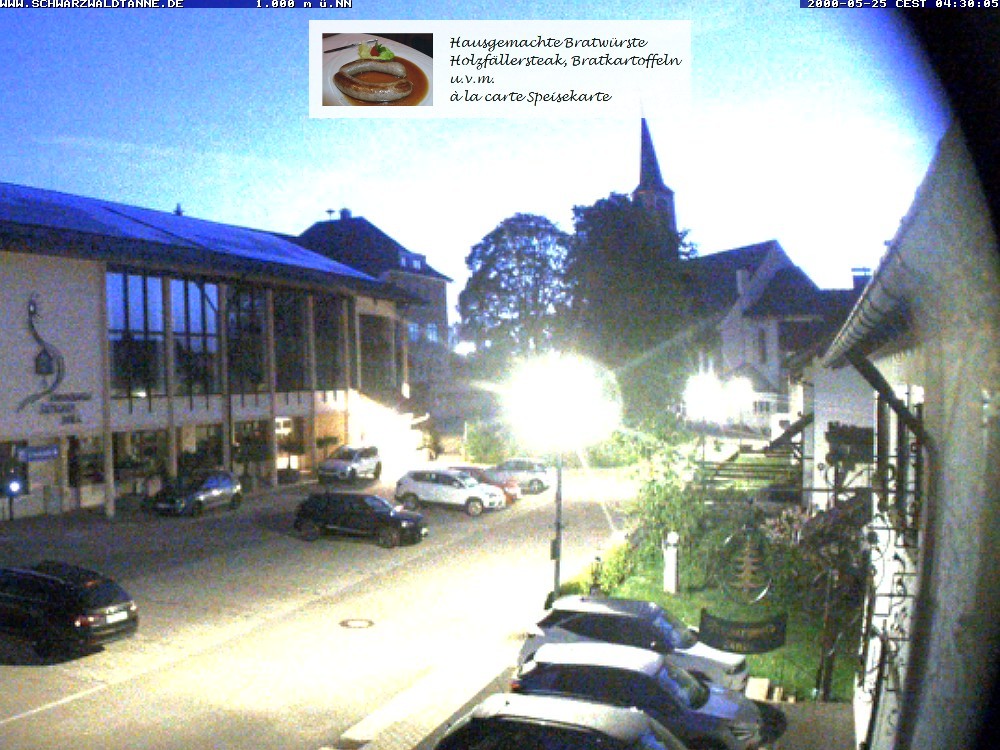 Archived image Webcam View from Guesthouse "Schwarzwaldtanne"