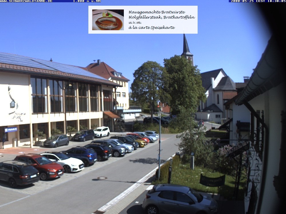Archived image Webcam View from Guesthouse "Schwarzwaldtanne"